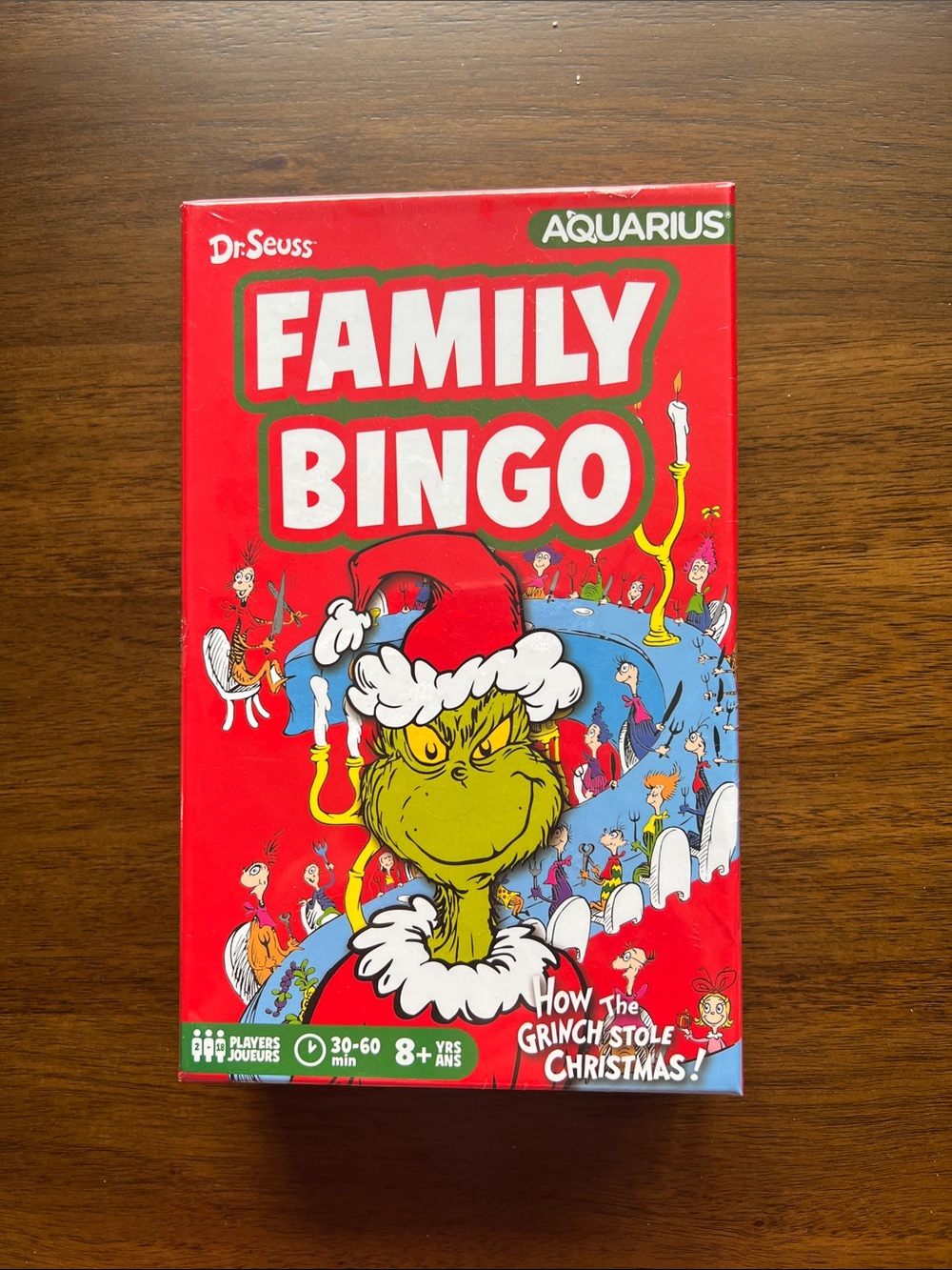 Dr. Seuss Family Bingo - Red & Green Grinch Box